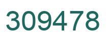 Number 309478 green image
