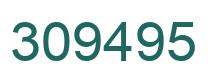 Number 309495 green image