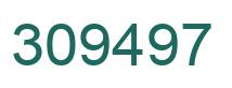 Number 309497 green image