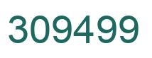 Number 309499 green image