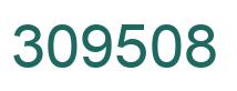 Number 309508 green image