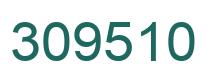 Number 309510 green image