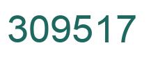Number 309517 green image