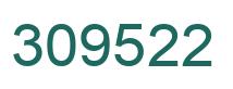 Number 309522 green image