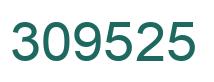 Number 309525 green image