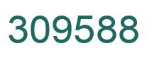 Number 309588 green image