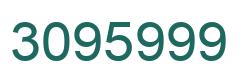 Number 3095999 green image