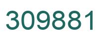 Number 309881 green image