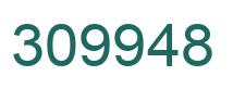 Number 309948 green image