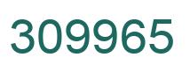 Number 309965 green image