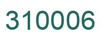 Number 310006 green image