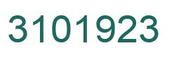 Number 3101923 green image