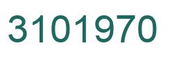 Number 3101970 green image