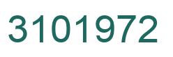 Number 3101972 green image