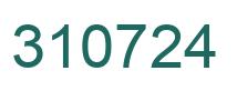 Number 310724 green image