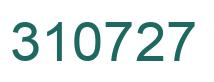 Number 310727 green image