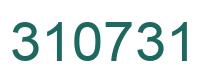 Number 310731 green image