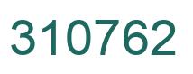 Number 310762 green image