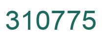 Number 310775 green image