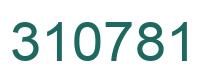 Number 310781 green image
