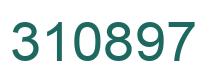 Number 310897 green image