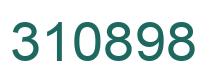 Number 310898 green image