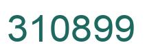 Number 310899 green image