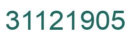 Número 31121905 imagen verde