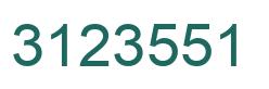Number 3123551 green image
