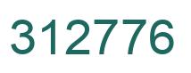 Number 312776 green image