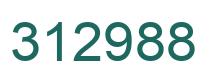 Number 312988 green image