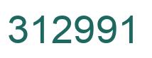 Number 312991 green image