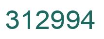Number 312994 green image