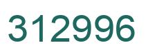 Number 312996 green image