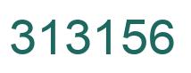 Number 313156 green image