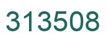 Number 313508 green image