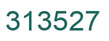 Number 313527 green image