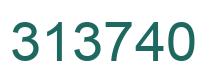 Number 313740 green image
