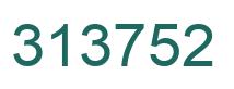 Number 313752 green image
