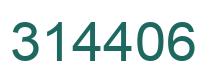 Number 314406 green image