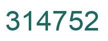 Número 314752 imagen verde