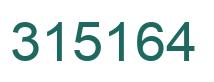 Number 315164 green image