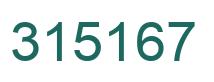 Number 315167 green image