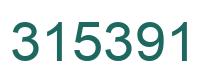 Number 315391 green image