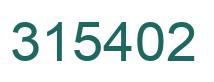 Number 315402 green image