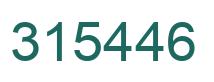 Number 315446 green image