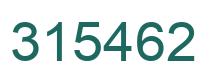 Number 315462 green image