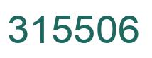 Number 315506 green image