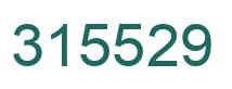 Number 315529 green image