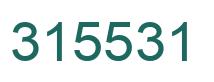 Number 315531 green image